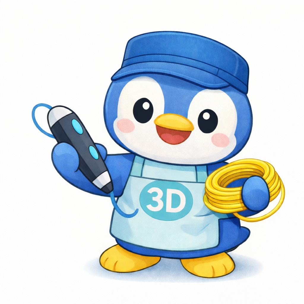 3Dひろば公式キャラクター「3Dぺんた」